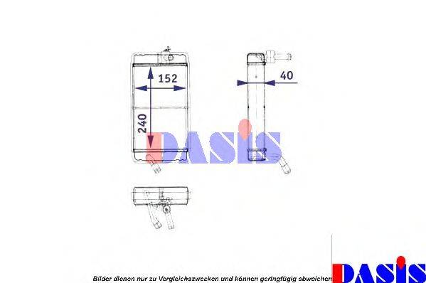 MERCEDES-BENZ A0008357201 Теплообмінник, опалення салону