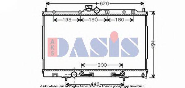 AKS DASIS 140085N Радіатор, охолодження двигуна