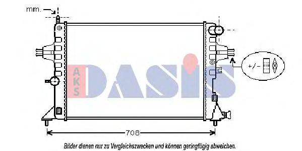 AKS DASIS 37002296 Радіатор, охолодження двигуна