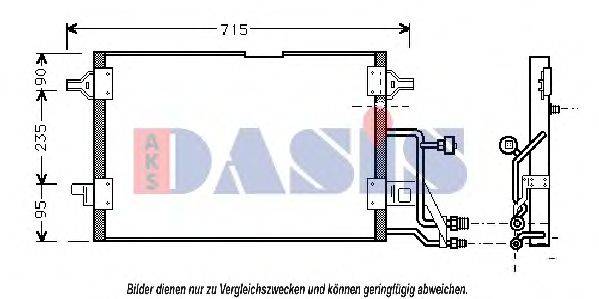 AKS DASIS 482020N Конденсатор, кондиціонер