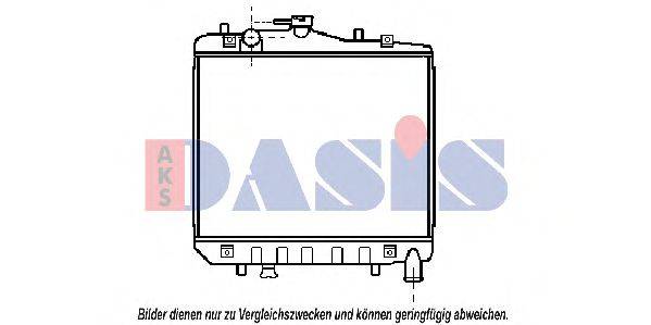 AKS DASIS 510013N Радіатор, охолодження двигуна