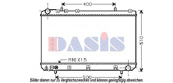 AKS DASIS 510099N Радіатор, охолодження двигуна