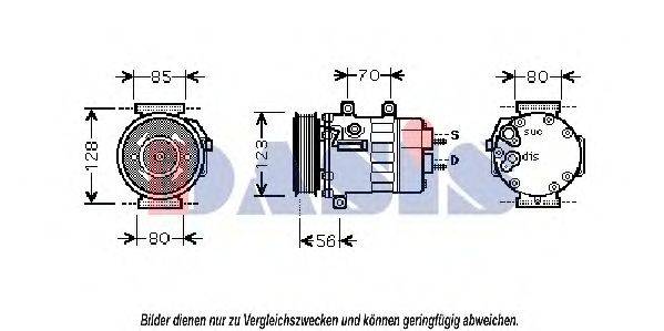 AKS DASIS 851815N Компресор, кондиціонер