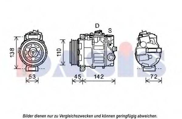 AKS DASIS 852591N Компресор, кондиціонер