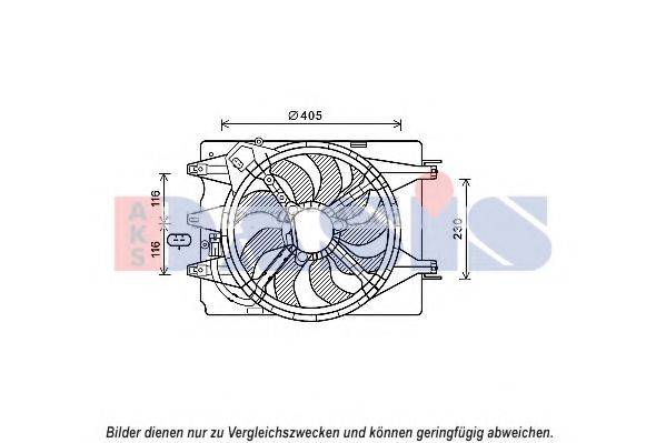 ALFAROME/FIAT/LANCI 51921113 Вентилятор, охолодження двигуна