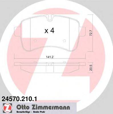 ZIMMERMANN 29232 Комплект гальмівних колодок, дискове гальмо
