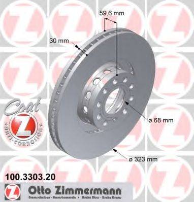ZIMMERMANN 100330320 гальмівний диск