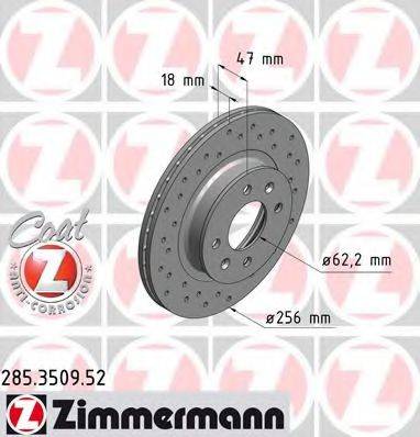 ZIMMERMANN 285350952 гальмівний диск