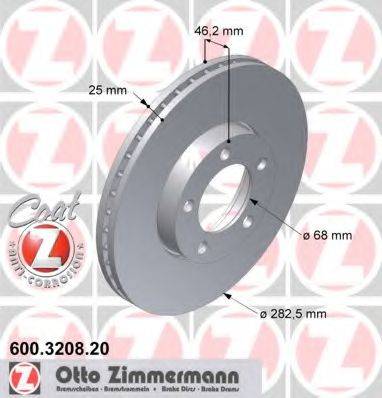 ZIMMERMANN 600320820 гальмівний диск