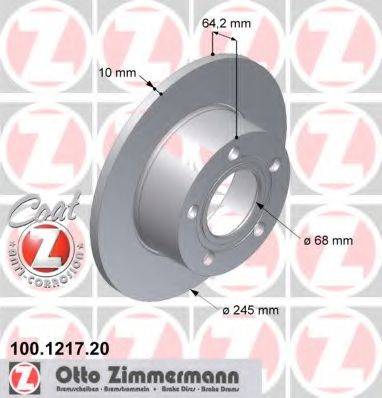 ZIMMERMANN 100121720 гальмівний диск