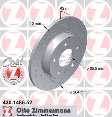 ZIMMERMANN 430148552 гальмівний диск