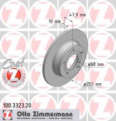 ZIMMERMANN 100332320 гальмівний диск