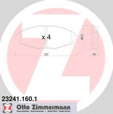 ZIMMERMANN 23241 Комплект гальмівних колодок, дискове гальмо