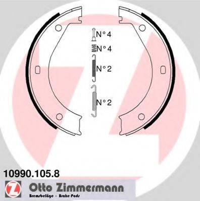 ZIMMERMANN 109901058 Комплект гальмівних колодок, стоянкова гальмівна система