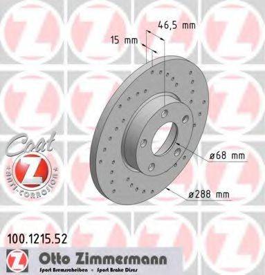 ZIMMERMANN 100121552 гальмівний диск