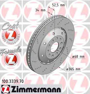 ZIMMERMANN 100333970 гальмівний диск