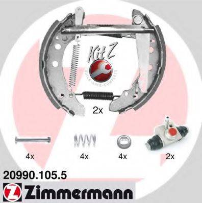 ZIMMERMANN 209901055 Комплект гальмівних колодок