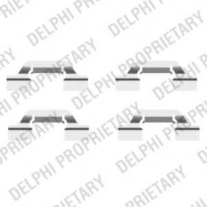 DELPHI LX0438 Комплектуючі, колодки дискового гальма