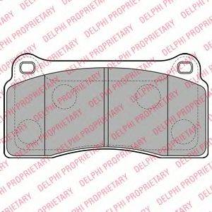 DELPHI LP2113 Комплект гальмівних колодок, дискове гальмо