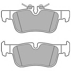 DELPHI LP2719 Комплект гальмівних колодок, дискове гальмо