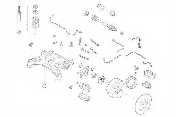 DELPHI MERC05405R Підвіска колеса