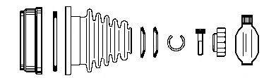 FARCOM 134168 Шарнірний комплект, приводний вал