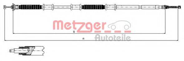 METZGER 120736 Трос, стоянкова гальмівна система