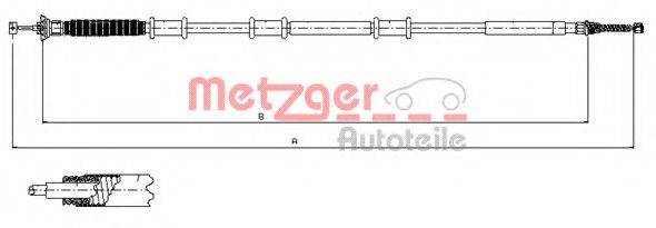 METZGER 120737 Трос, стоянкова гальмівна система