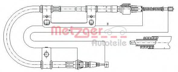 MAZDA GD7A44410 Трос, стоянкова гальмівна система