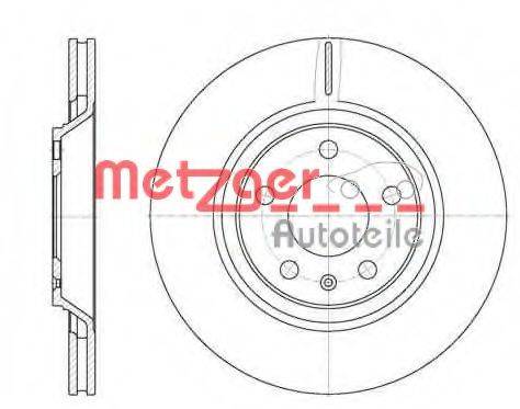 METZGER 6101210 гальмівний диск