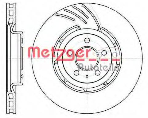 METZGER 6111110 гальмівний диск