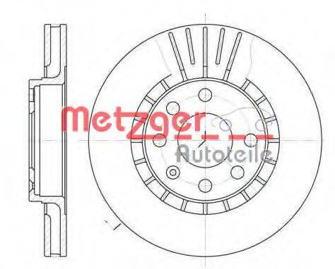 METZGER 617810 гальмівний диск