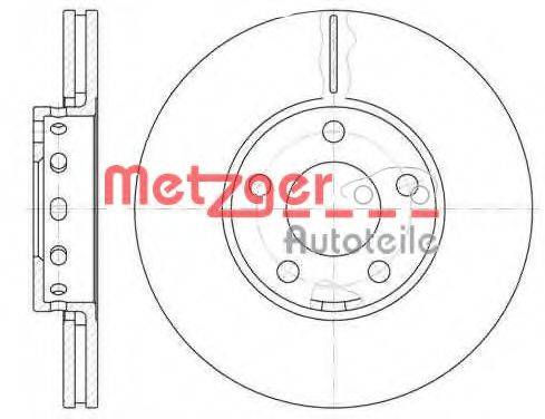 METZGER 632810 гальмівний диск