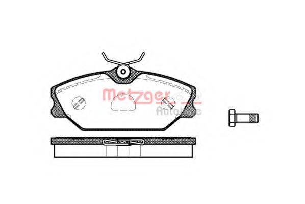 METZGER 23172 Комплект гальмівних колодок, дискове гальмо