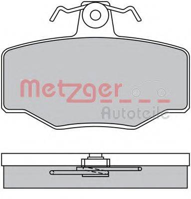 METZGER 1170076 Комплект гальмівних колодок, дискове гальмо