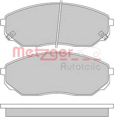 METZGER 1170297 Комплект гальмівних колодок, дискове гальмо