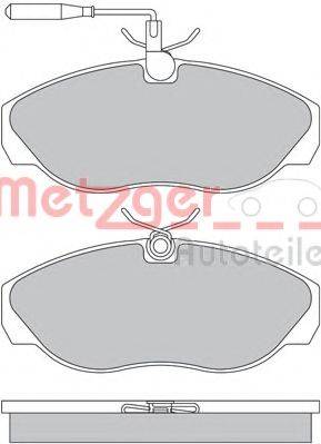 METZGER 1170477 Комплект гальмівних колодок, дискове гальмо