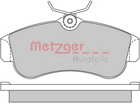 METZGER 1170574 Комплект гальмівних колодок, дискове гальмо
