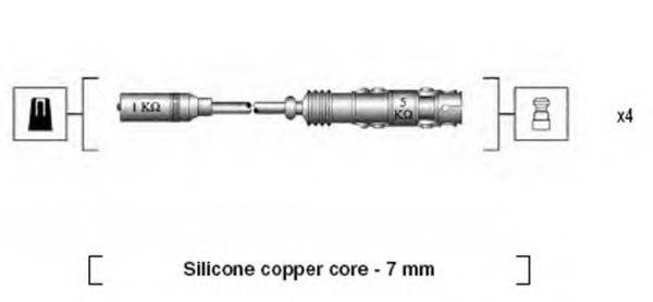 MAGNETI MARELLI 941175190760 Комплект дротів запалювання